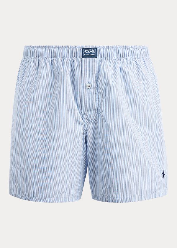 Ralph Lauren Striped Woven Boxerské Blankyt Proužek | 20PZ5pT9