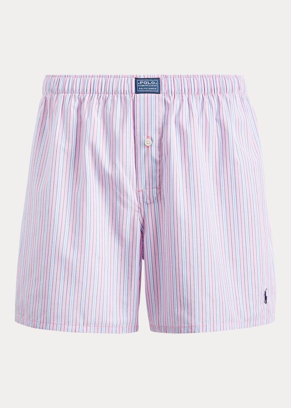 Ralph Lauren Striped Woven Boxerské Růžové Proužek | rOBPp7Sm