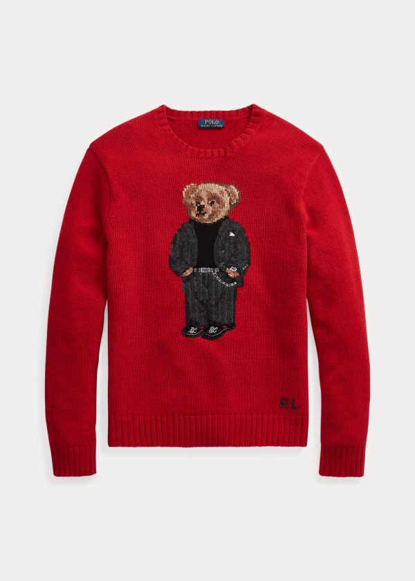 Ralph Lauren Suit Bear Wool Svetrové Červené Viacfarebný | aSxfJjoJ