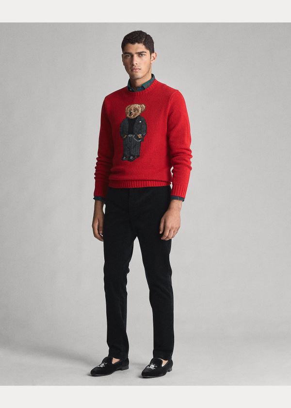 Ralph Lauren Suit Bear Wool Svetrové Červené Viacfarebný | aSxfJjoJ