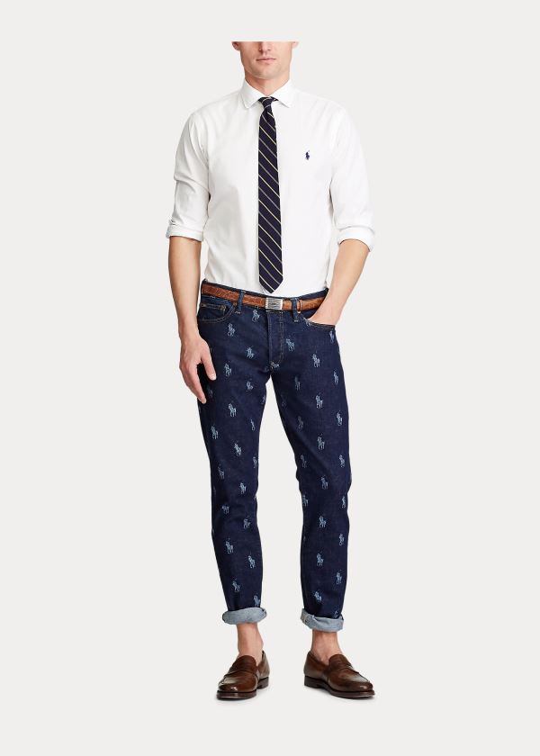 Ralph Lauren Sullivan Slim Embroidered Jean Tmavě Blankyt Viacfarebný | iNkQnBB7