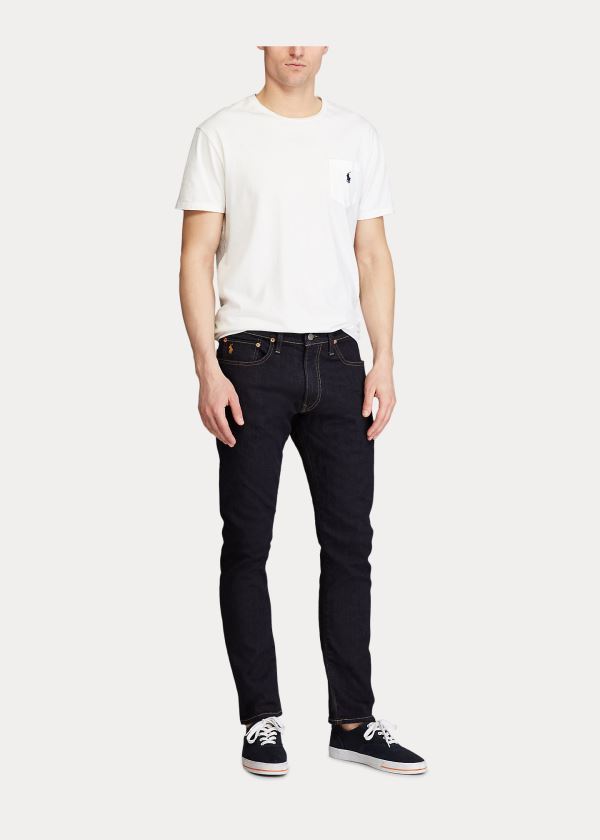 Ralph Lauren Sullivan Slim Jean with Pony Tmavě Blankyt Blankyt Světle Modré | yD0y967G