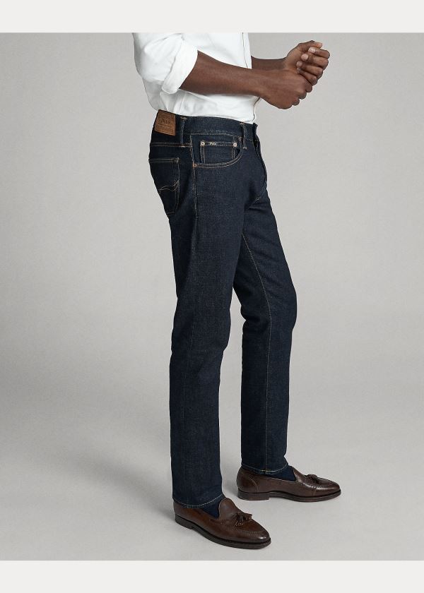 Ralph Lauren Sullivan Slim Selvedge Jean Tmavě Blankyt Blankyt Světle Modré | EXXzwUg4