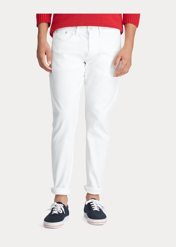 Ralph Lauren Sullivan Slim Stretch Jean Bílé | 0zv7OcLN