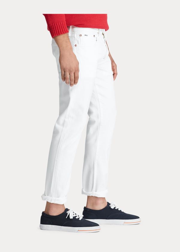 Ralph Lauren Sullivan Slim Stretch Jean Bílé | 0zv7OcLN