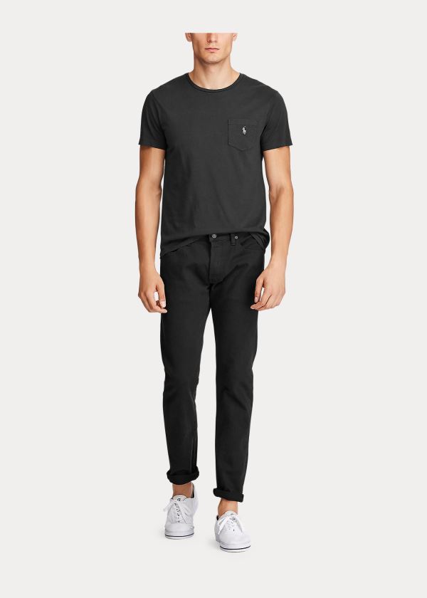 Ralph Lauren Sullivan Slim Stretch Jean Černé | 5cr5YSxD