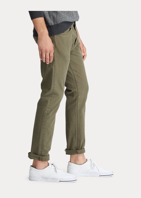 Ralph Lauren Sullivan Slim Stretch Jean Olivy Zelené | ZPVeYLED