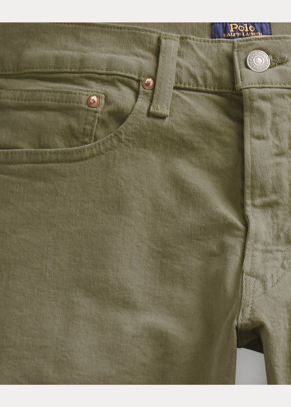 Ralph Lauren Sullivan Slim Stretch Jean Olivy Zelené | ZPVeYLED