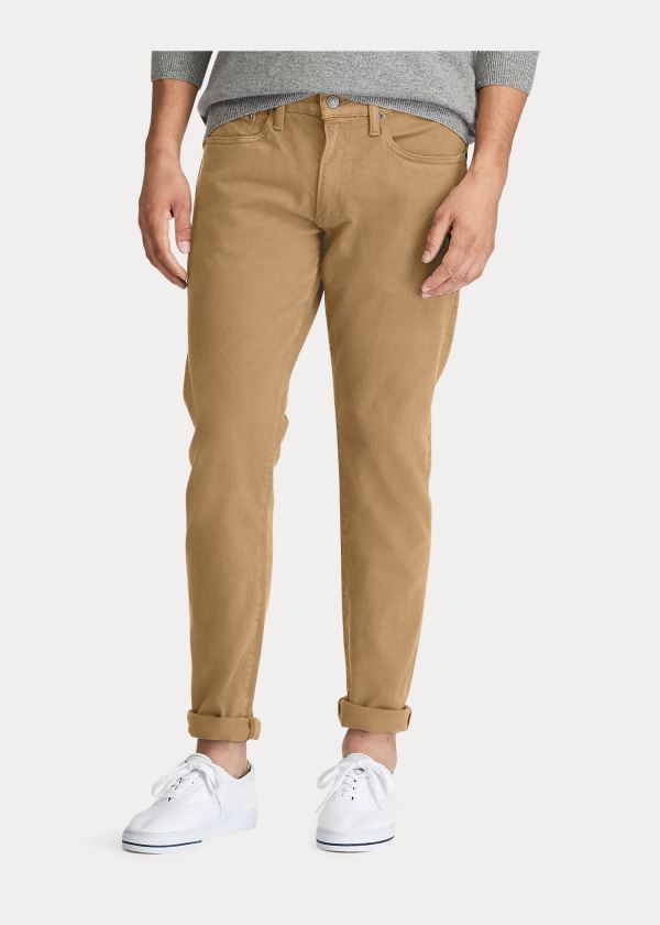 Ralph Lauren Sullivan Slim Stretch Jean Světle Hnědožlutý | eRdog5BR