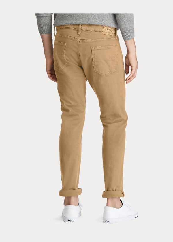 Ralph Lauren Sullivan Slim Stretch Jean Světle Hnědožlutý | eRdog5BR