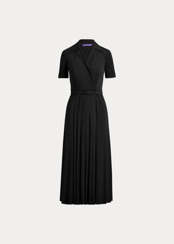 Ralph Lauren Tabatha Jersey Šaty Černé | 1qflZheB
