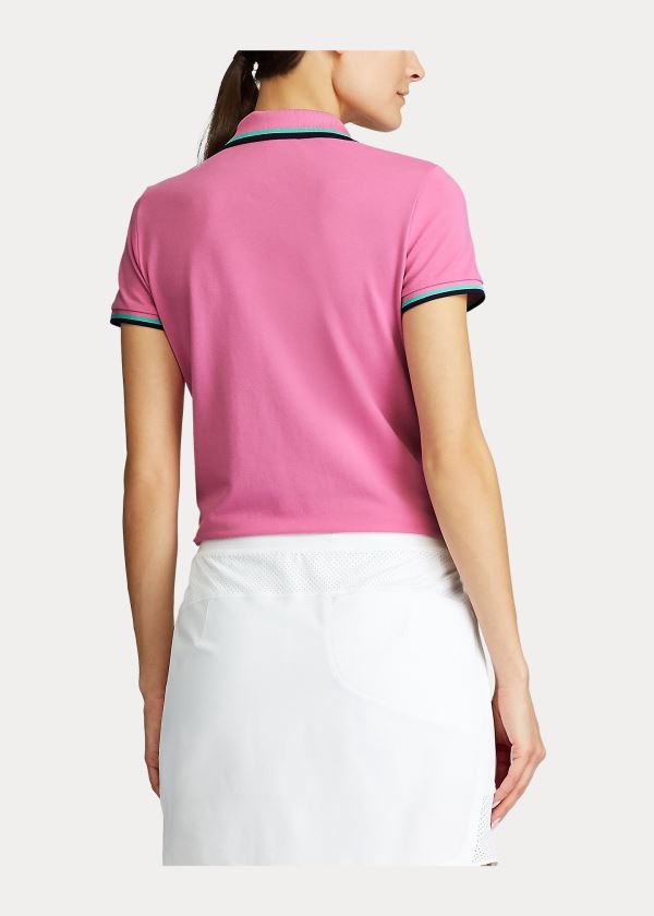 Ralph Lauren Tailored Fit Golfové Polo Shirt Růžové | QRDcsKIq