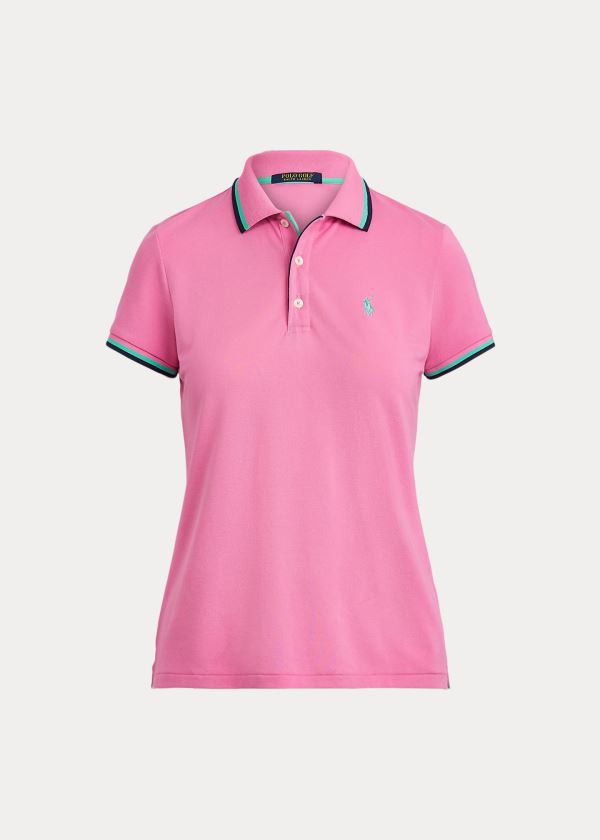Ralph Lauren Tailored Fit Golfové Polo Shirt Růžové | QRDcsKIq