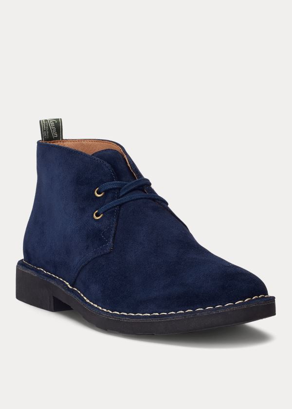 Ralph Lauren Talan Semišové Chukka Boot Tmavě Blankyt | XdbHwirO