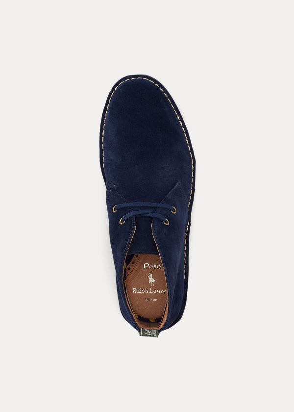 Ralph Lauren Talan Semišové Chukka Boot Tmavě Blankyt | XdbHwirO