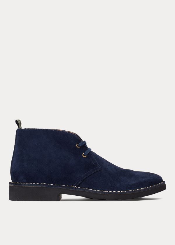 Ralph Lauren Talan Semišové Chukka Boot Tmavě Blankyt | XdbHwirO