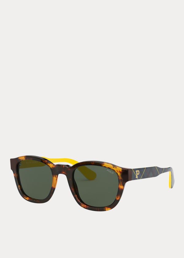 Ralph Lauren Tartan Collegiate Sunglasses Zelene | CHgdzet4