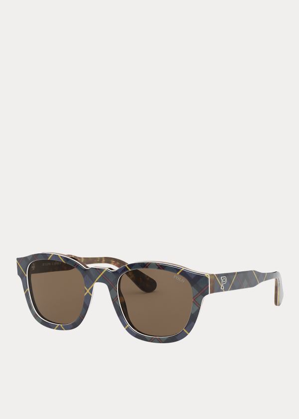 Ralph Lauren Tartan Collegiate Sunglasses Hnědé | N5JKiq3s