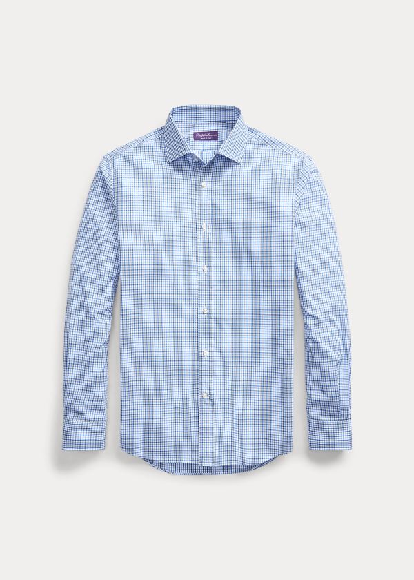 Ralph Lauren Tattersall Twill Shirt Blankyt Tmavě Blankyt | 6jGg2W5g