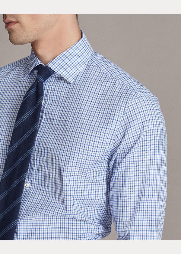 Ralph Lauren Tattersall Twill Shirt Blankyt Tmavě Blankyt | 6jGg2W5g