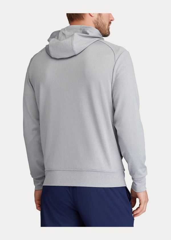 Ralph Lauren Tech Jersey Full-Zip Hoodie Šedé | LachNUWP