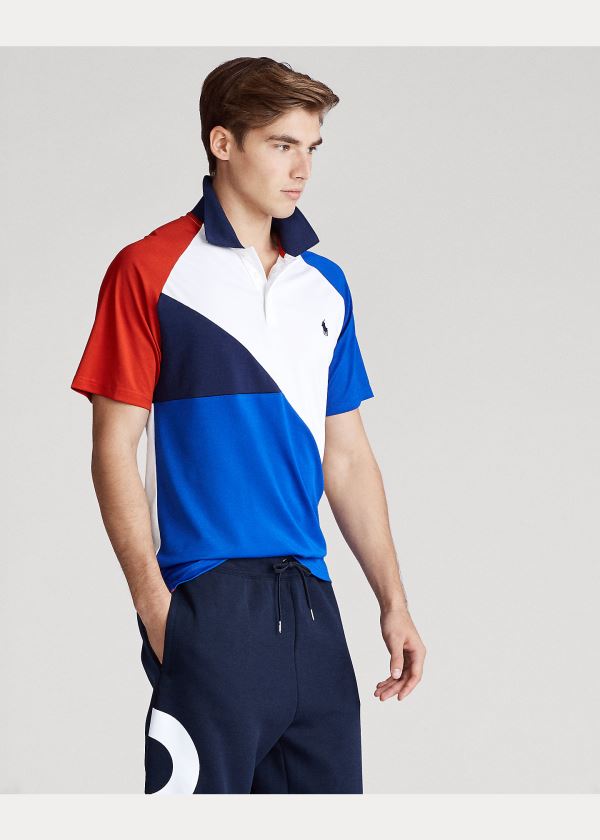 Ralph Lauren Tech Piqué Polo Shirt Blankyt Královská Modrá Viacfarebný | c0eYluN0