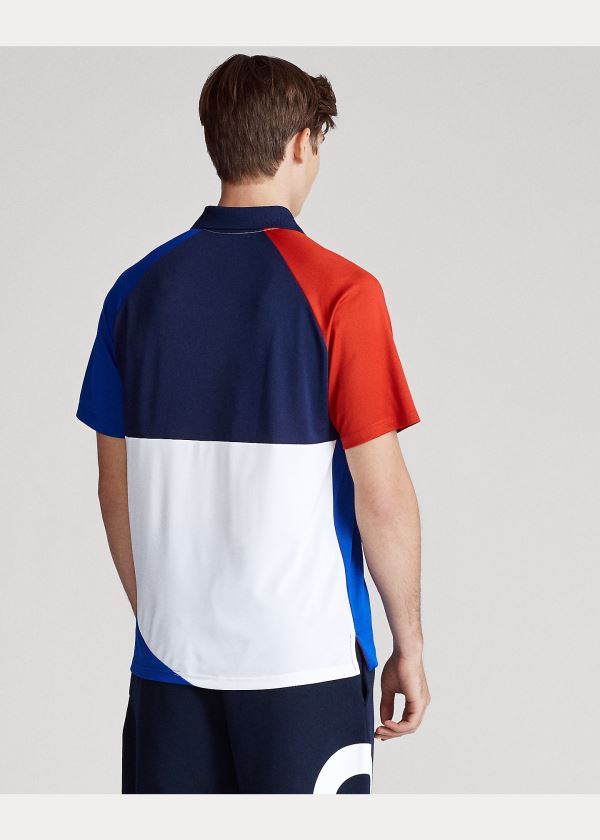 Ralph Lauren Tech Piqué Polo Shirt Blankyt Královská Modrá Viacfarebný | c0eYluN0