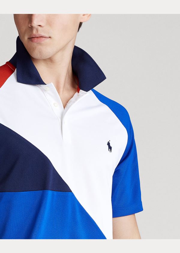 Ralph Lauren Tech Piqué Polo Shirt Blankyt Královská Modrá Viacfarebný | c0eYluN0