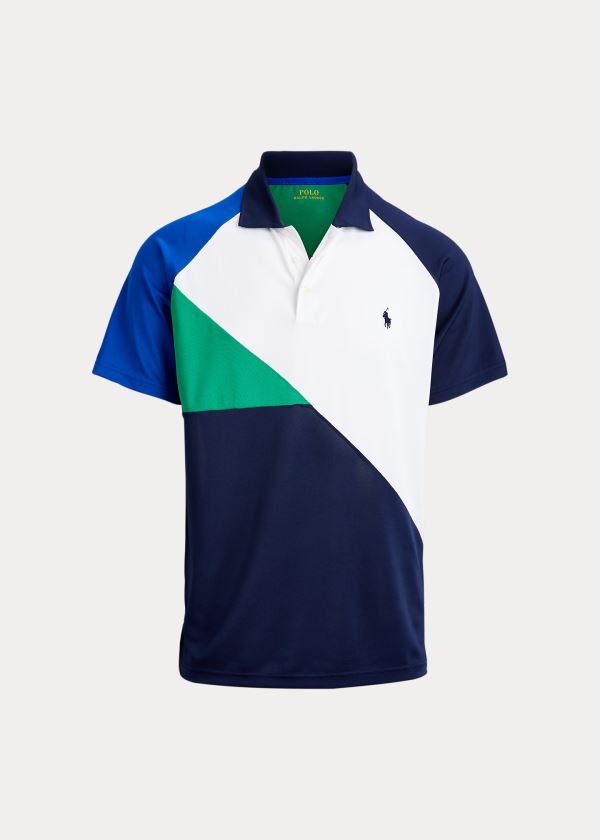 Ralph Lauren Tech Piqué Polo Shirt Tmavě Blankyt Viacfarebný | ywZCCeJM