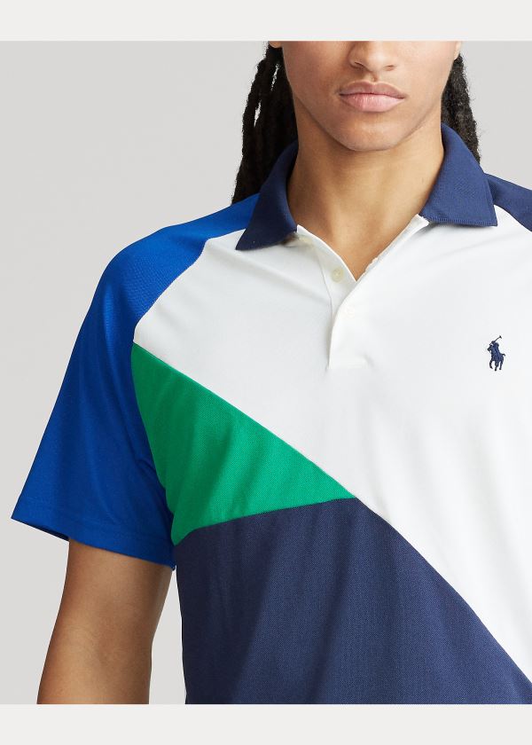 Ralph Lauren Tech Piqué Polo Shirt Tmavě Blankyt Viacfarebný | ywZCCeJM