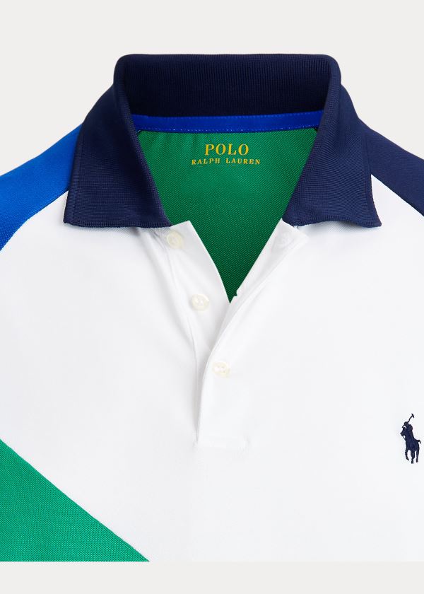 Ralph Lauren Tech Piqué Polo Shirt Tmavě Blankyt Viacfarebný | ywZCCeJM