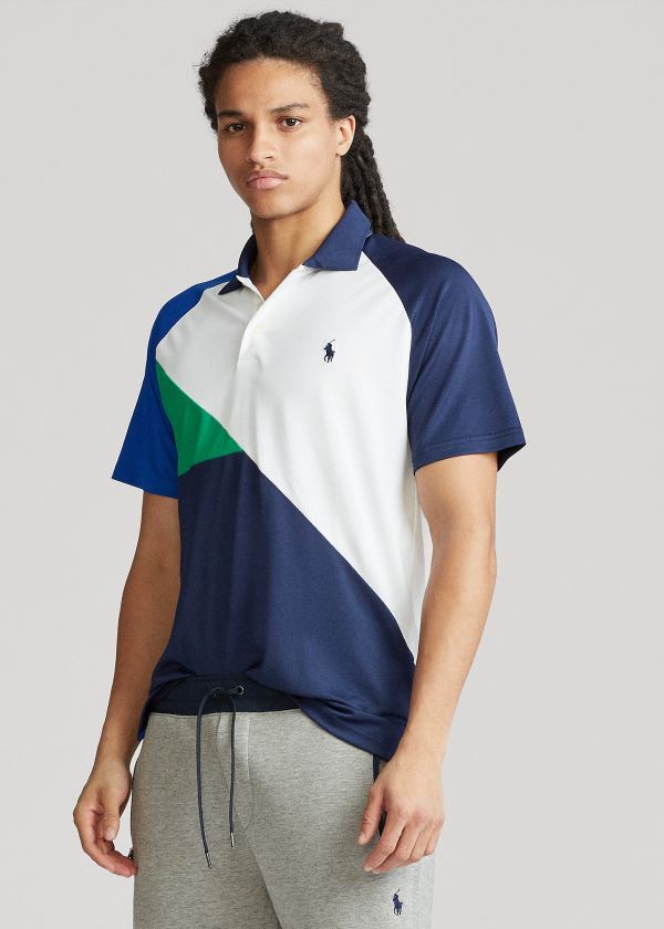 Ralph Lauren Tech Piqué Polo Shirt Tmavě Blankyt Viacfarebný | ywZCCeJM