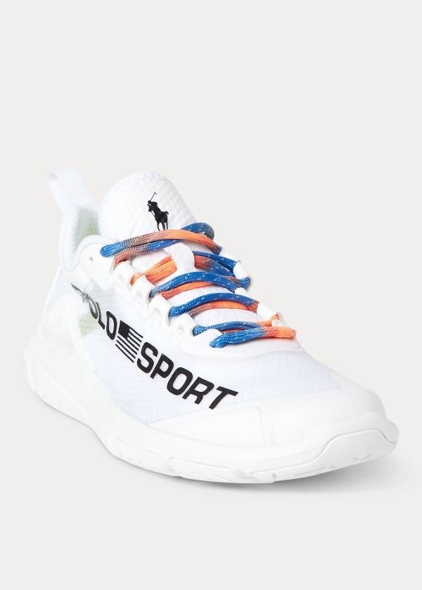 Ralph Lauren Tech Racer Sneakers Bílé Černé | QOZWG6bC