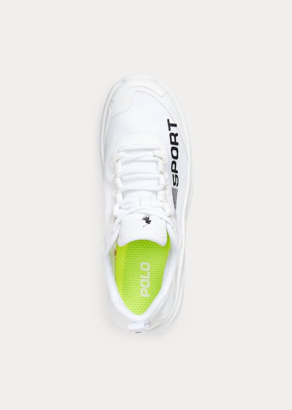 Ralph Lauren Tech Racer Sneakers Bílé Černé | QOZWG6bC