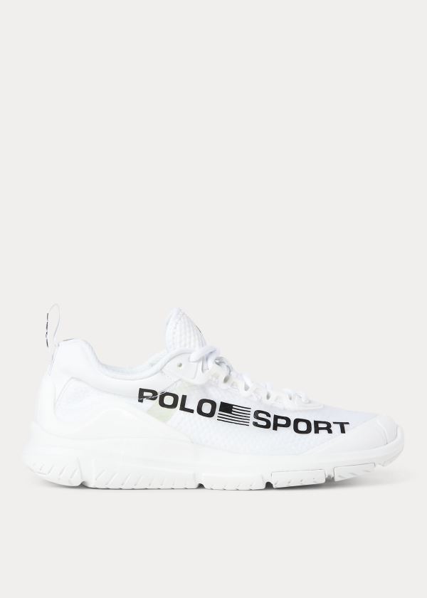 Ralph Lauren Tech Racer Sneakers Bílé Černé | QOZWG6bC