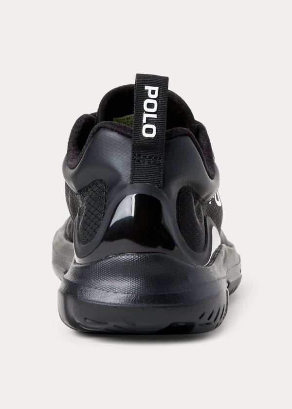 Ralph Lauren Tech Racer Sneakers Černé Bílé | fdLNtshn