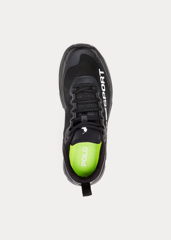 Ralph Lauren Tech Racer Sneakers Černé Bílé | fdLNtshn