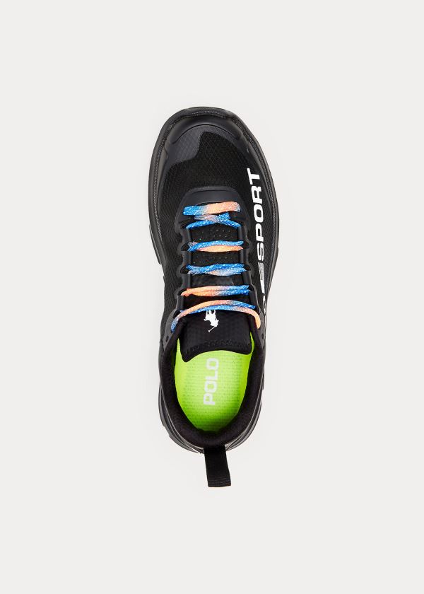 Ralph Lauren Tech Racer Sneakers Černé Bílé | fdLNtshn