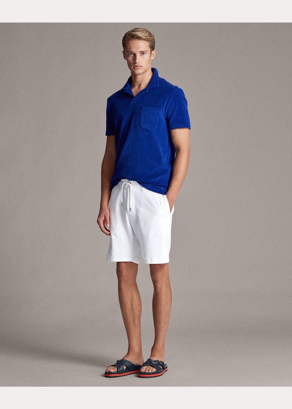Ralph Lauren Terry Drawstring Krátké Bílé | CKoJ61sU