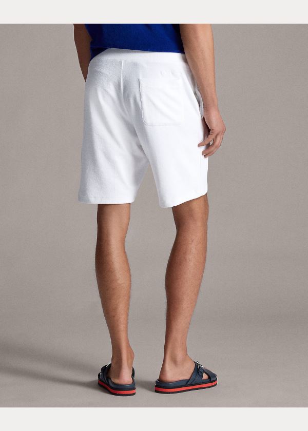Ralph Lauren Terry Drawstring Krátké Bílé | CKoJ61sU