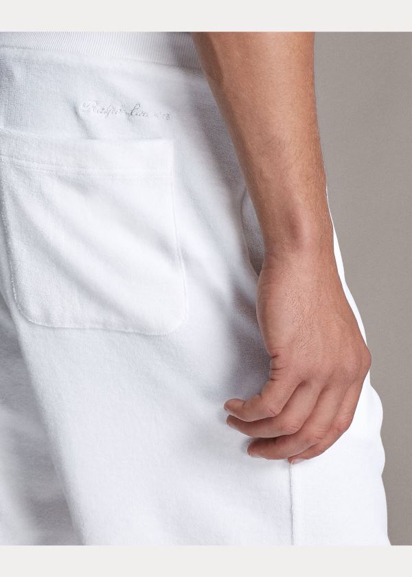 Ralph Lauren Terry Drawstring Krátké Bílé | CKoJ61sU