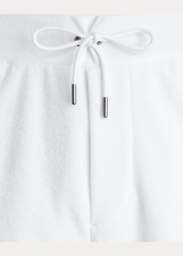 Ralph Lauren Terry Drawstring Krátké Bílé | CKoJ61sU
