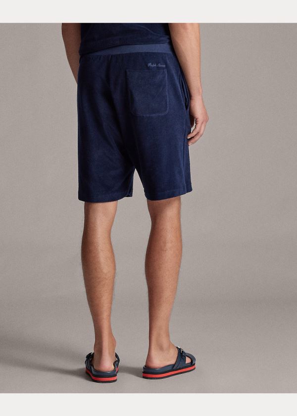 Ralph Lauren Terry Drawstring Krátké Tmavě Blankyt | SzL6IJFk