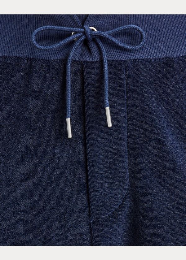 Ralph Lauren Terry Drawstring Krátké Tmavě Blankyt | SzL6IJFk