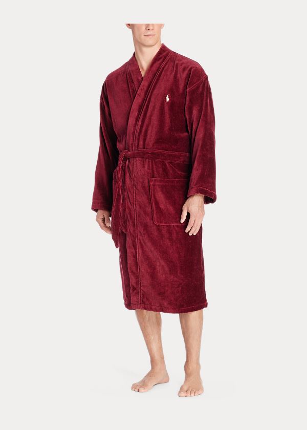 Ralph Lauren Terry Kimono Robe Vínové | 3F5fRflv