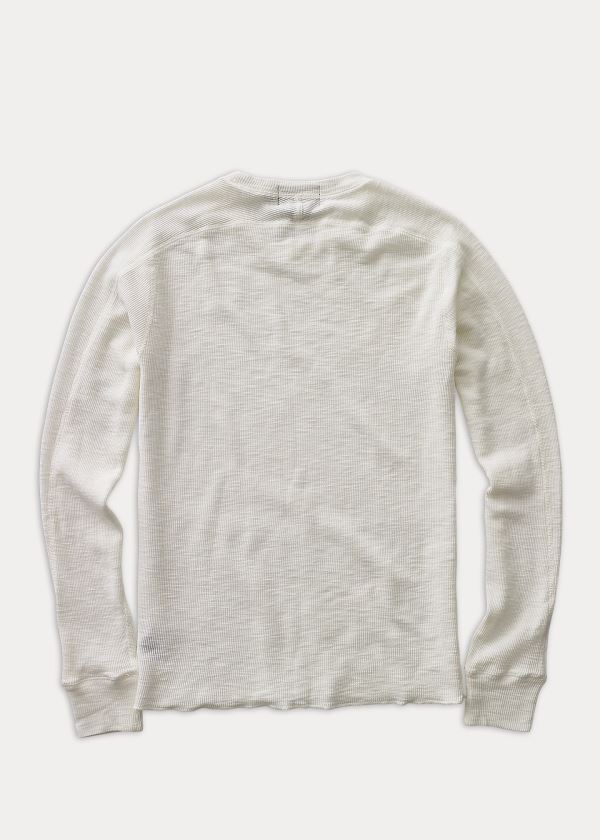 Ralph Lauren Textured Crewneck Bílé | 903Y6JCm