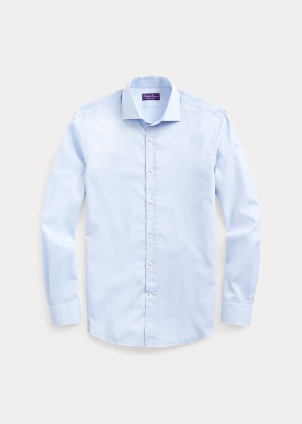 Ralph Lauren Textured Shirt Světle Blankyt | NmT9d2bc