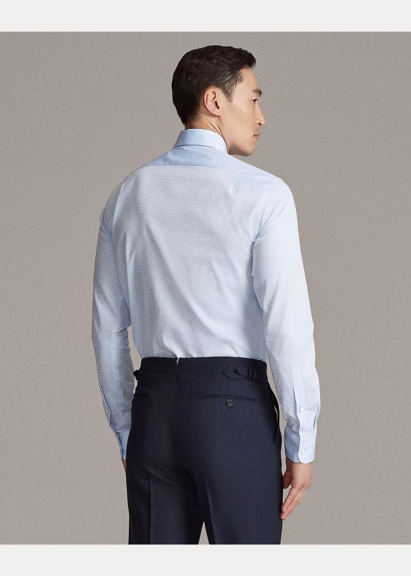 Ralph Lauren Textured Shirt Světle Blankyt | NmT9d2bc