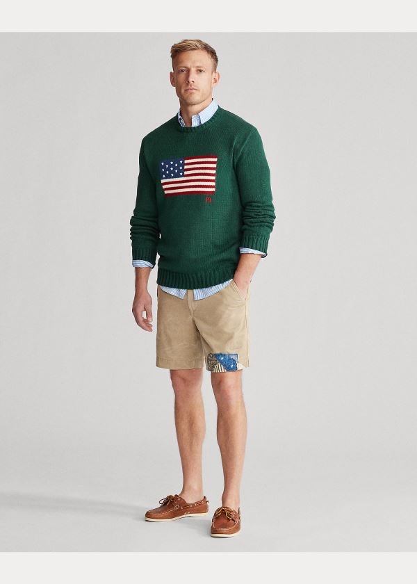Ralph Lauren The Iconic Flag Svetrové Zelene | 7ouhGm8Z