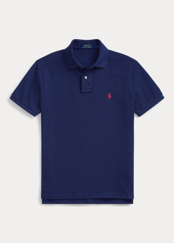 Ralph Lauren The Iconic Mesh Polo Shirt - All Fits Tmavě Blankyt Červené | UlPYdl9y